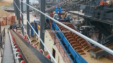 screw classifier working principle, screw sand washer working video