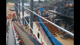 screw classifier working principle, screw sand washer working video