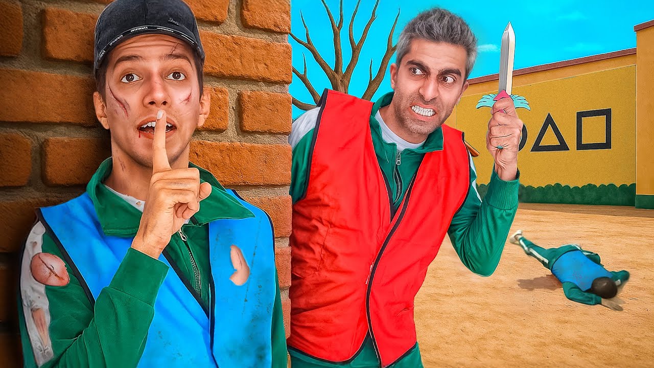 فرار یا مرگ؟ قایم‌ موشک توی زمین واقعی اسکوید گیم 😮