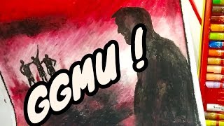 How To Draw Sir Alex Ferguson With Oil Pastel Step By Step|| Manchester United || screenshot 2