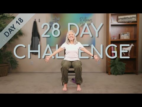 Chair Yoga - Day 18 - 39 Minutes Some Seated, More Standing