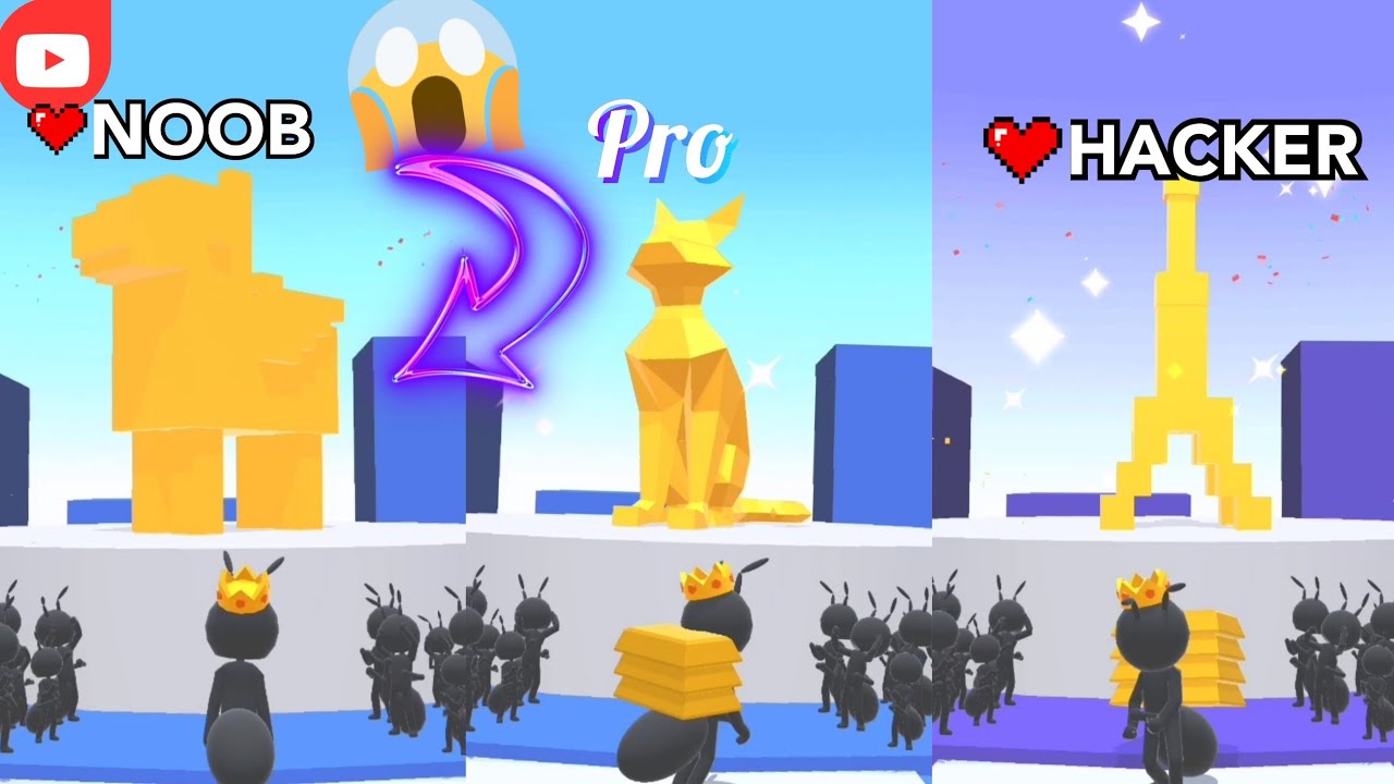 NOOB VS PRO VS HACKER VS GOD in Tiny Run 3D All Levels 97‪‪‪-105 Gameplay (Android,iOS) Part 2