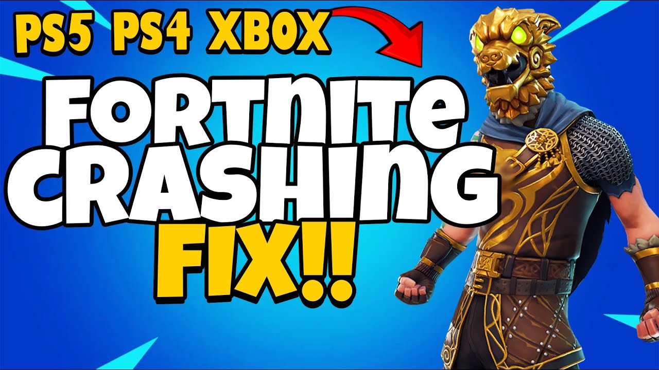 How To Fix Fortnite Crashing on PS5 & PS4 & XBOX | Fortnite Freezing on ...