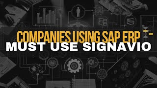 6 Reasons Why Companies using SAP ERP Must Use Signavio #sap