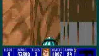 Wolfenstein 3D E6M8 Glitch