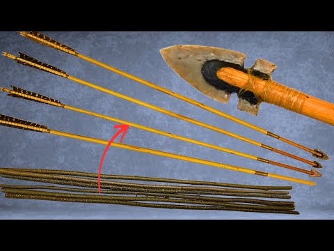 Making Hunting ARROWS From Tree Shoots What Can They Penetrate 