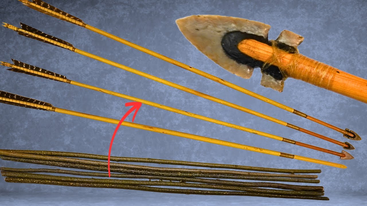 Making hunting ARROWS from tree shoots - What can they penetrate?