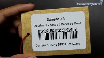 Design barcode label of Databar Expanded font using Barcode Designer Application