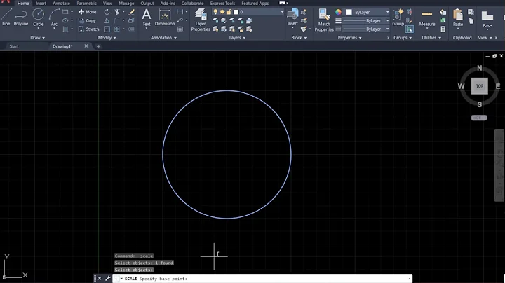 AutoCAD 2021 Tutorial: how to use Scale tool?