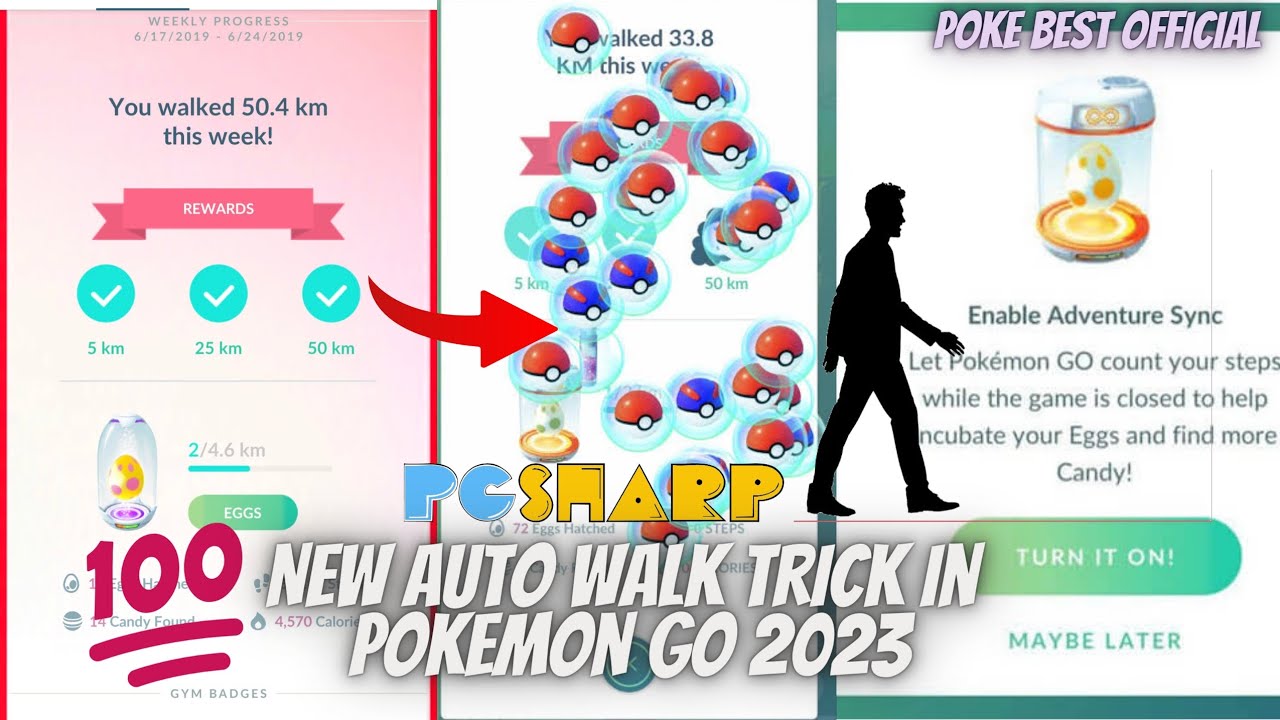 New Auto Walk Trick In Pokemon Go 2023 100 working Teleport