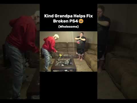 Kind Grandpa helps fix broken PS4🥹(Wholesome)
