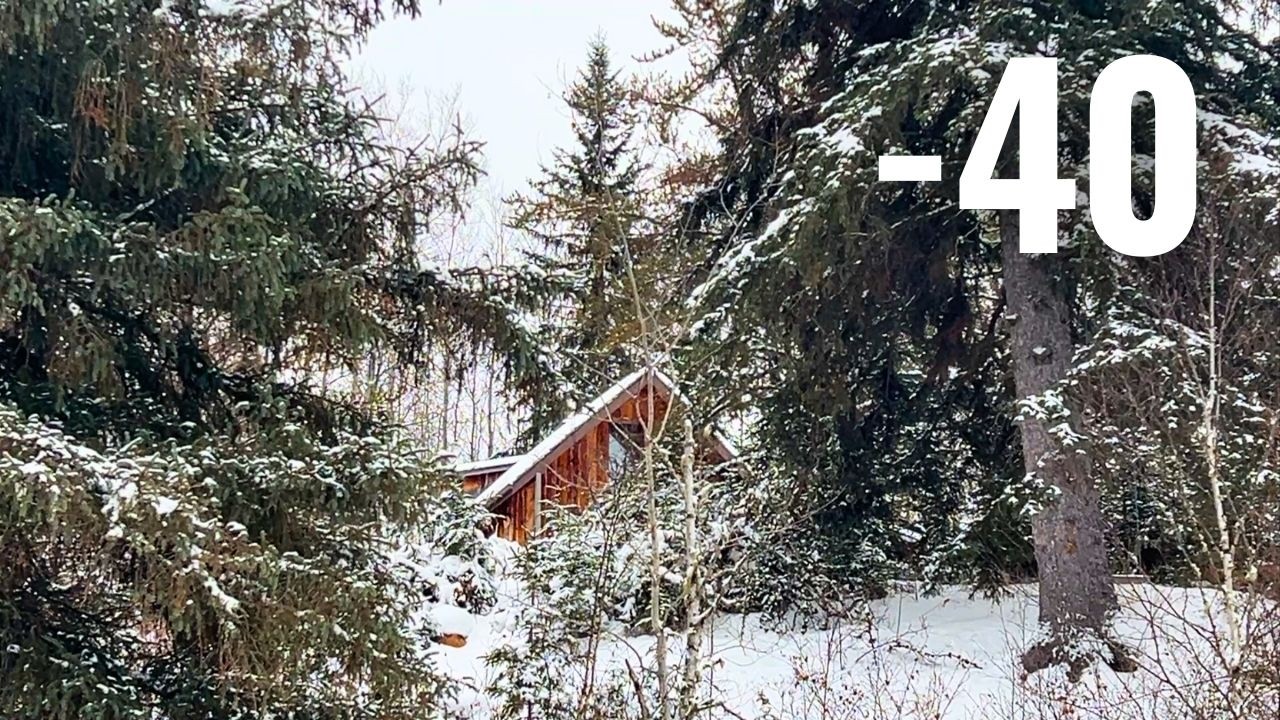 Heating Our Off Grid Cabin in the Woods in Winter | Self Sufficient ...