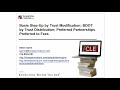 Basis Step-Up by Trust Modification; BDOT by Trust Distribution; Preferred Partnerships Preferred