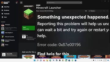 Fix Minecraft Launcher Not Installing Error Code 0x87e00196 On Xbox App/Microsoft Store In Win 11/10