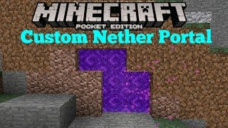 HIDDEN 0.15.0+ FEATURE!! - Custom Nether Portal Trick Android - Minecraft PE (Pocket Edition) screenshot 5