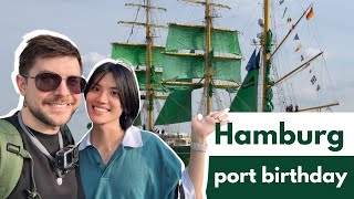 International gay couple visits port anniversary in Hamburg (Hafengeburtstag / HafenGAYburtstag)