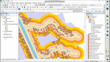 Cara Analisis Buffer Sungai - GIS - Arcgis 10.4