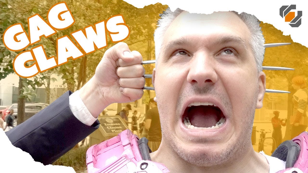 Wolverine Prop Claws - Head Stabbing Gag
