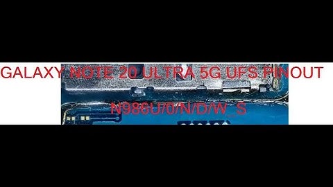 Samsung Galaxy S20 Ultra UFS ISP Pinout New #gsmsanjoy