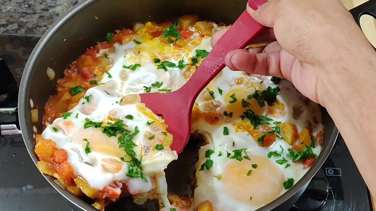 BATATA com ovos na frigideira, pronto em 15 minutos [fácil, prático e barato] Prático e Saudável