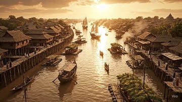 Kerajaan Sriwijaya: Kota Terapung Sungai Musi Abad ke-7 | Film Dokumenter AI