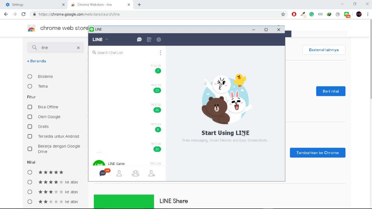 line chrome pc  New  Cara Install Line di Google Chrome PC | How to Install Line in Chrome PC