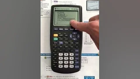 Using TI-83 Plus to find linear regression equation and predict values