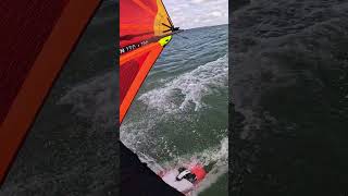 Riding the Swell Line! Windsurf POV #Shorts
