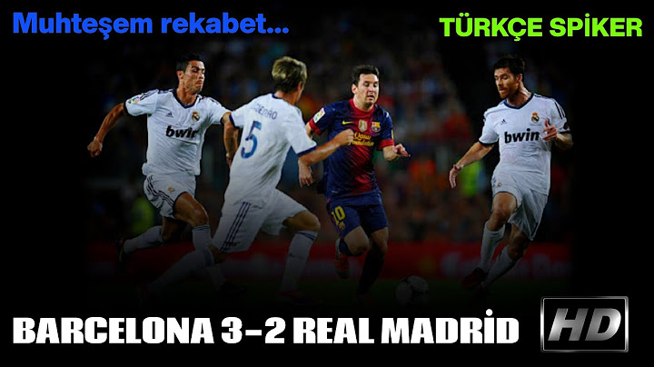 Barcelona - Real Madrid İspanya Süper Kupa Finali 2012