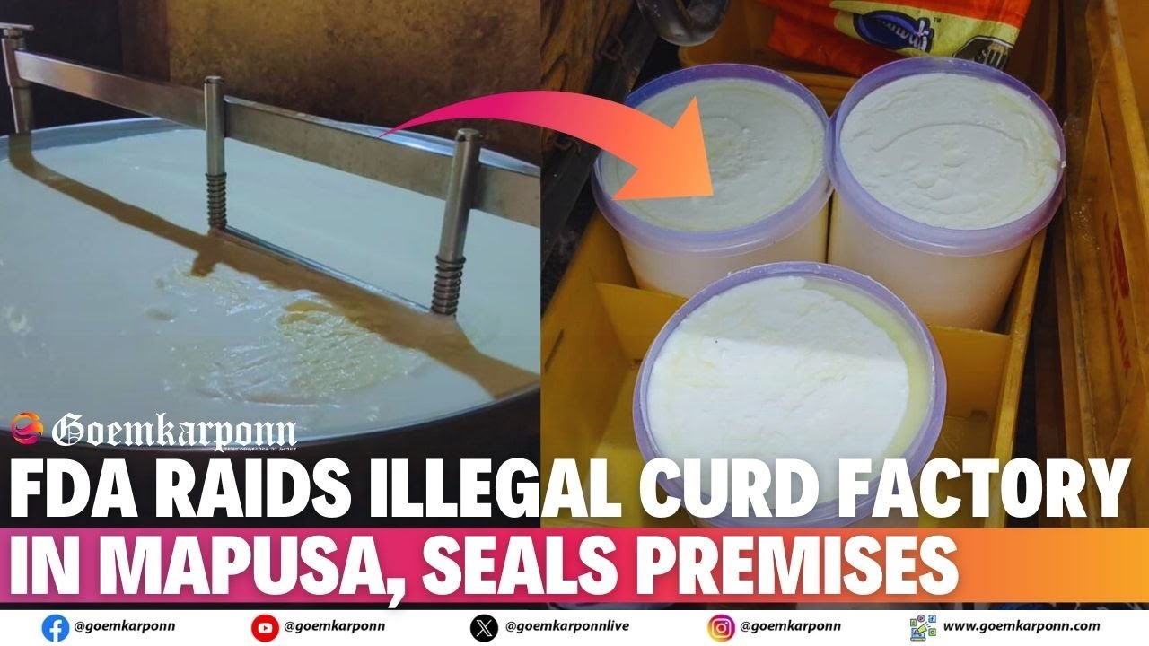 FDA Raids Illegal Curd Factory in Mapusa, Seals Premises