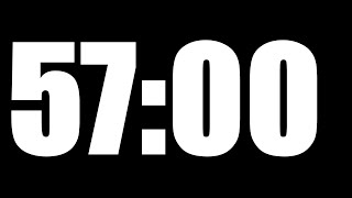 57 MINUTE TIMER | LOUD ALARM  ⏰