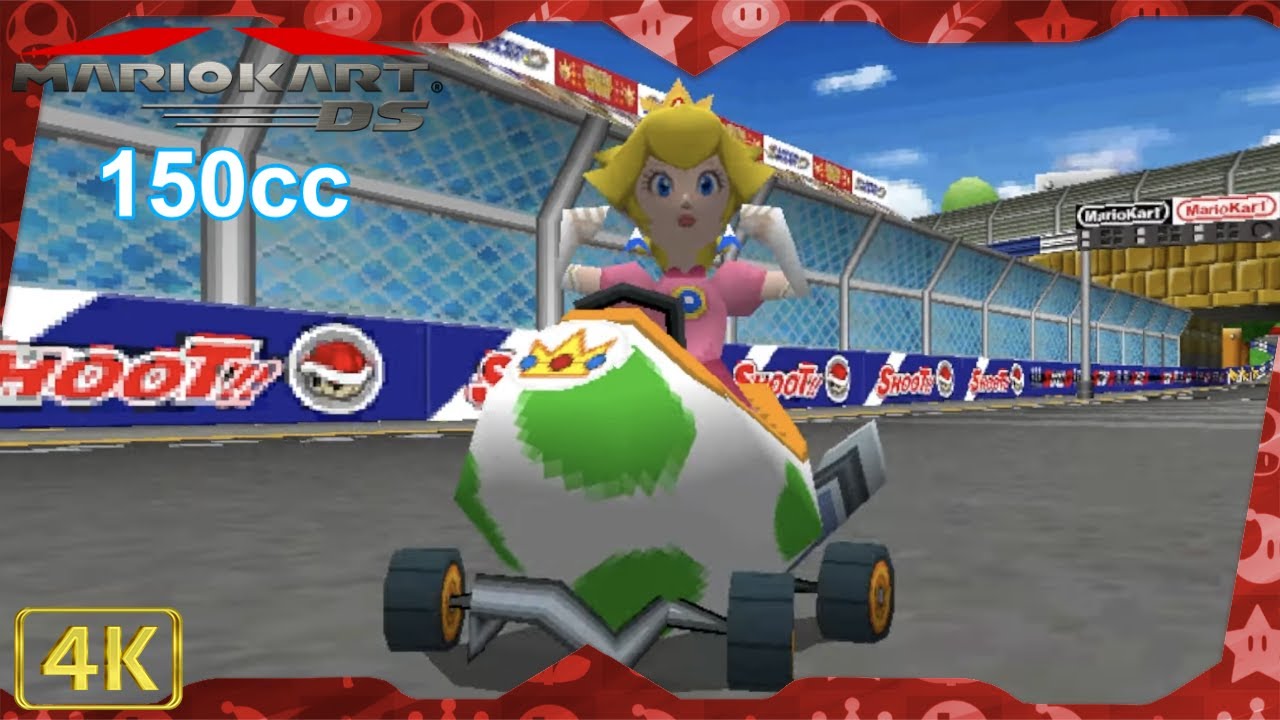 Mario Kart DS for DS ⁴ᴷ Full Playthrough (All Cups 150cc, Peach gameplay)