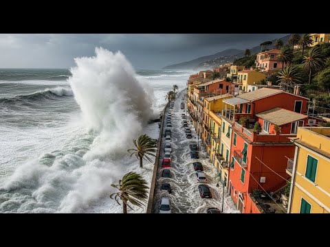 Spain Catalonia Chaos: Storm Harry's Giant Waves and Floods Hit Barcelona & Girona Hard!
