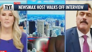 BANANAS Newsmax Interview, Host Walks Off