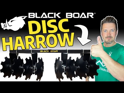 Black Boar Disc Harrow Review & Demo: ATV / UTV Food Plot Equipment to Till Up the Ground