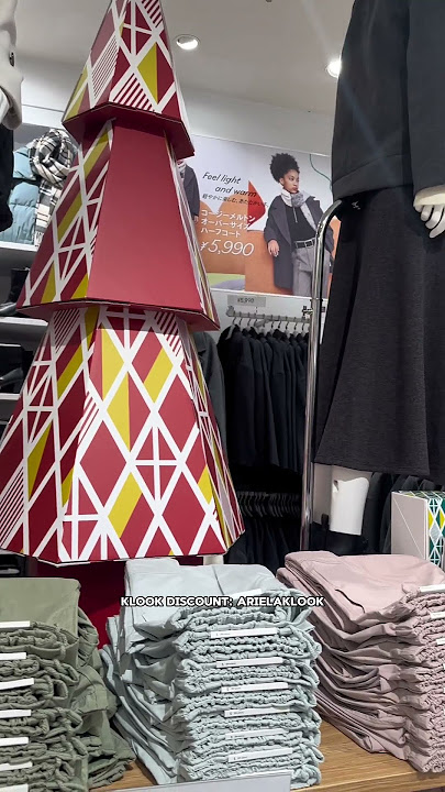GU shopping in Japan