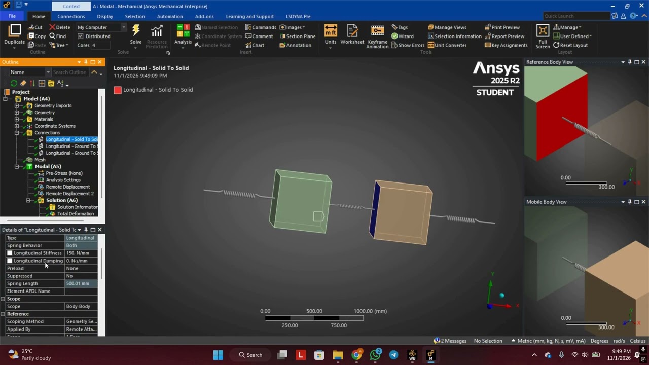 BDA31103 - VIBRATION (VALIDATION METHOD CALCULATION USING ANSYS) - GROUP 16