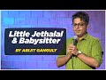 Little jethalal  babysitter  abijit ganguly  standup comedy  crowd work