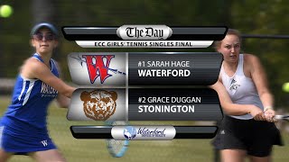 2024 ECC Girls&#39; Tennis Singles Final - Sarah Hage vs. Grace Duggan