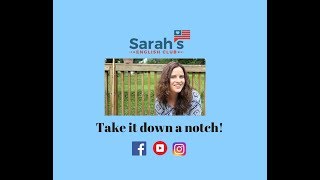 What does it mean to take something down a notch