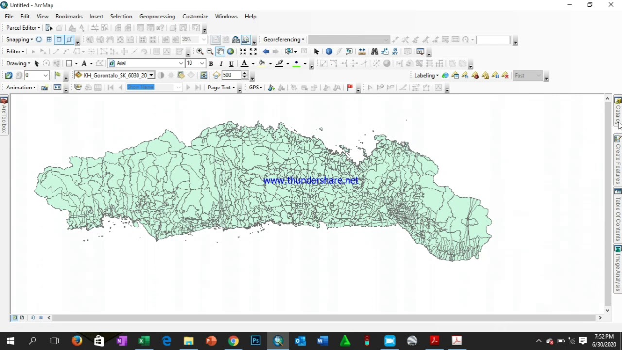 bassic Overlay & Trik cepat mengcopy Field pada Attribute table di ArcGis...