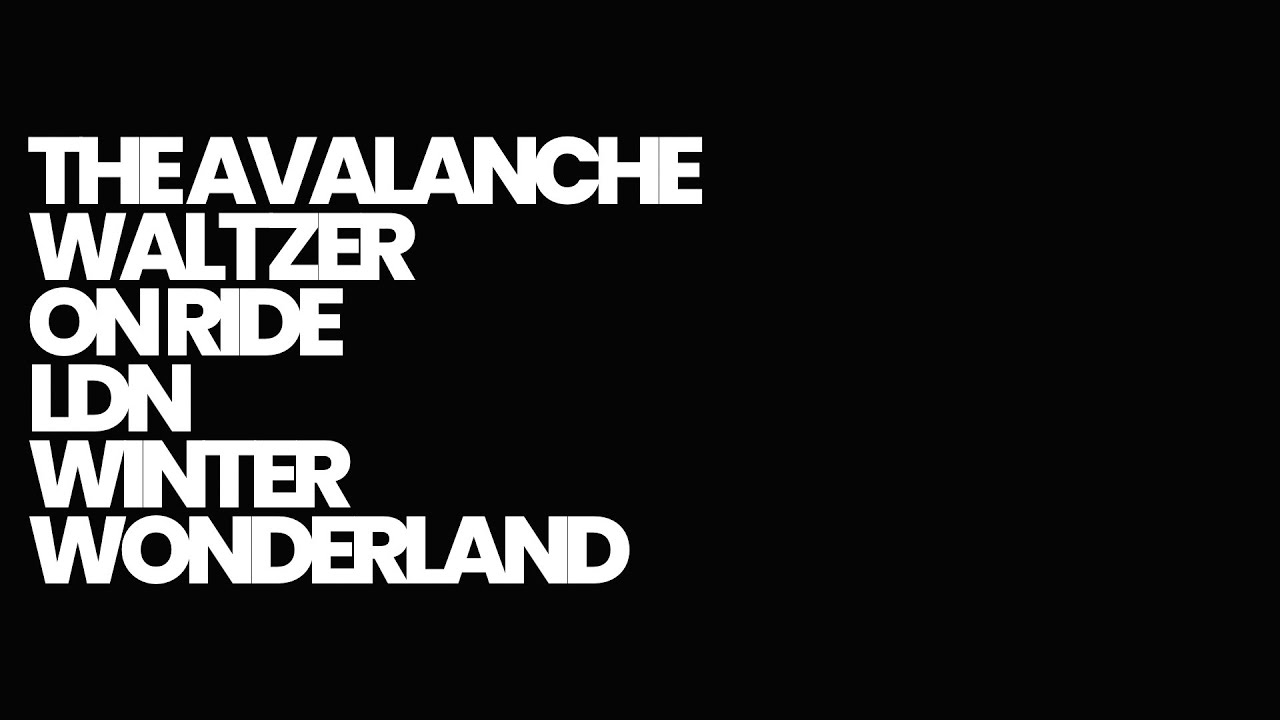 Avalanche Waltzer Onride At LDN Winter Wonderland