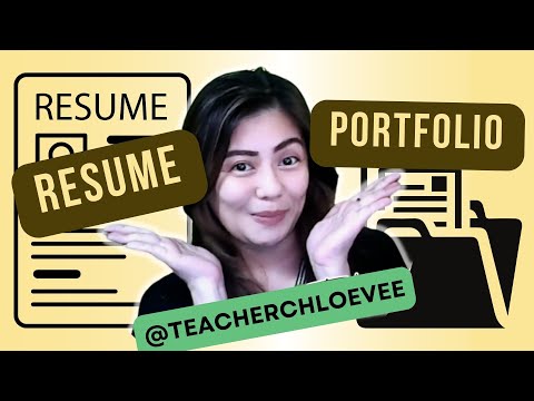 RESUME VS PORTFOLIO