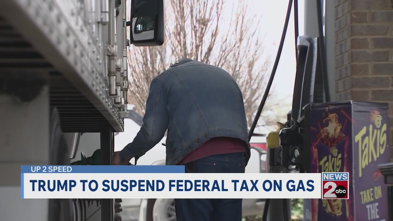 Trump to suspend federal tax on gas - YouTube
