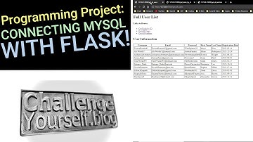 Programming Project: Connecting MySQL with Flask!