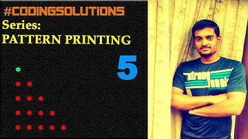 5-C PROGRAM TO PRINT A PATTERN#CodingSolutions