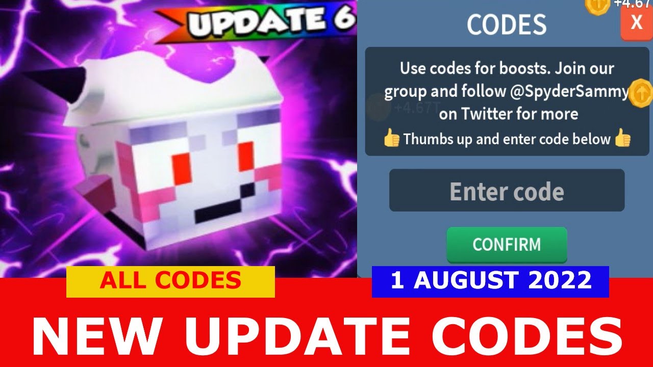 NEW UPDATE CODES UPD 6 ANIME ALL CODES Mining Clicker Simulator ROBLOX AUGUST 1 2022 