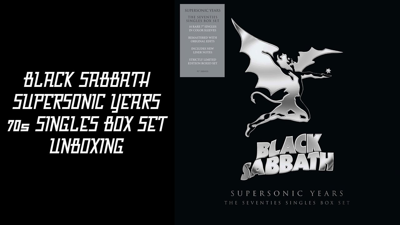 BLACK SABBATH - SUPERSONIC YEARS - 70s SINGLES BOX SET - UNBOXING