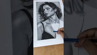 Realistic shading process||realistic portrait 🫰#art #drawing #realisticdrawing #viral #shorts