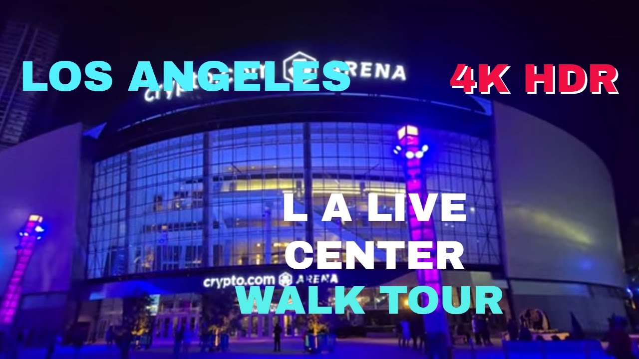 NIGHT STROLL AROUND THE STAPLES ARENA AND LA CONVENTION CENTER.